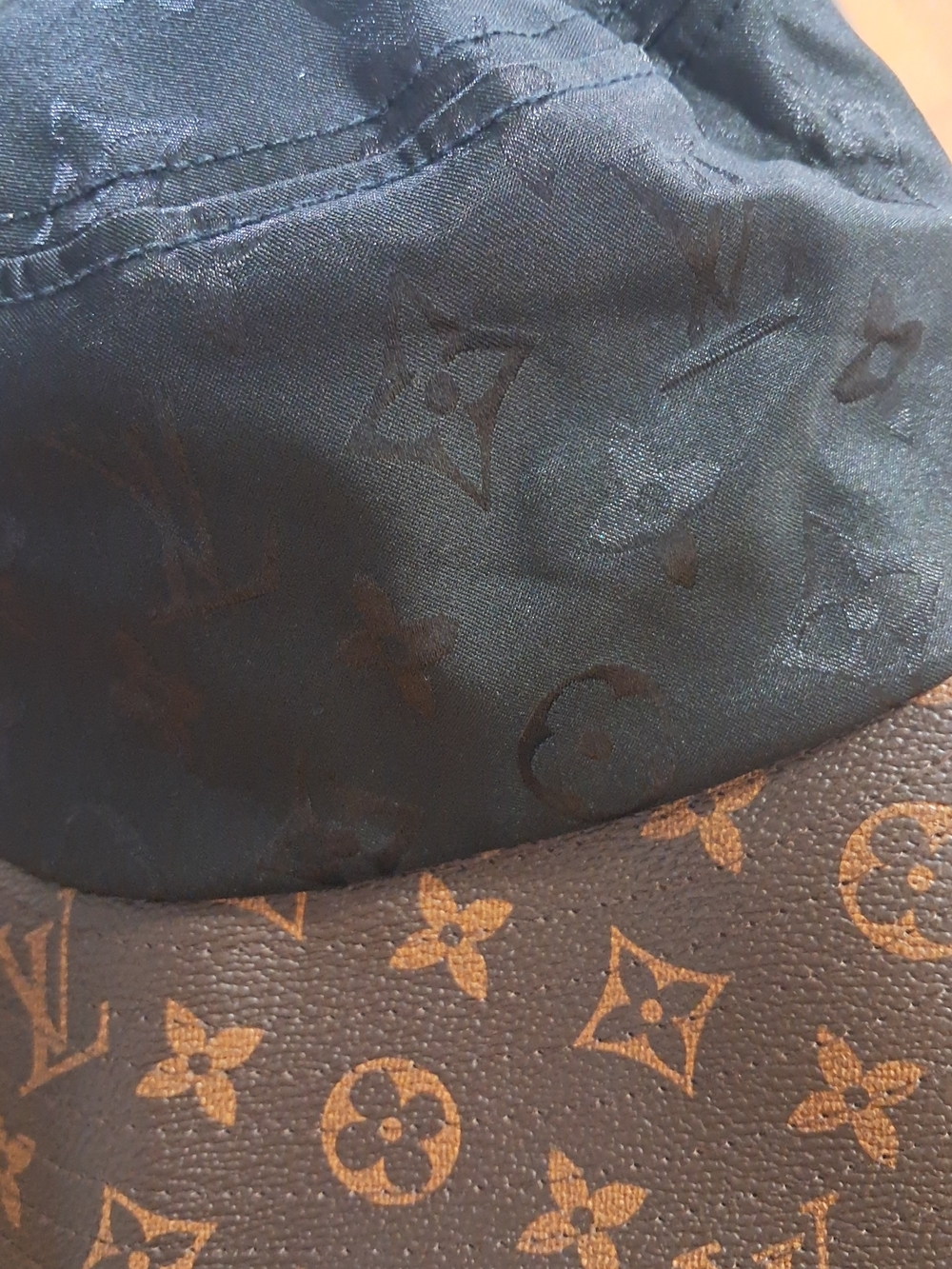 Louis Vuitton Two-Tone Monogram Reversible Bucket Hat - Black & Brown - Picture 2 of 4